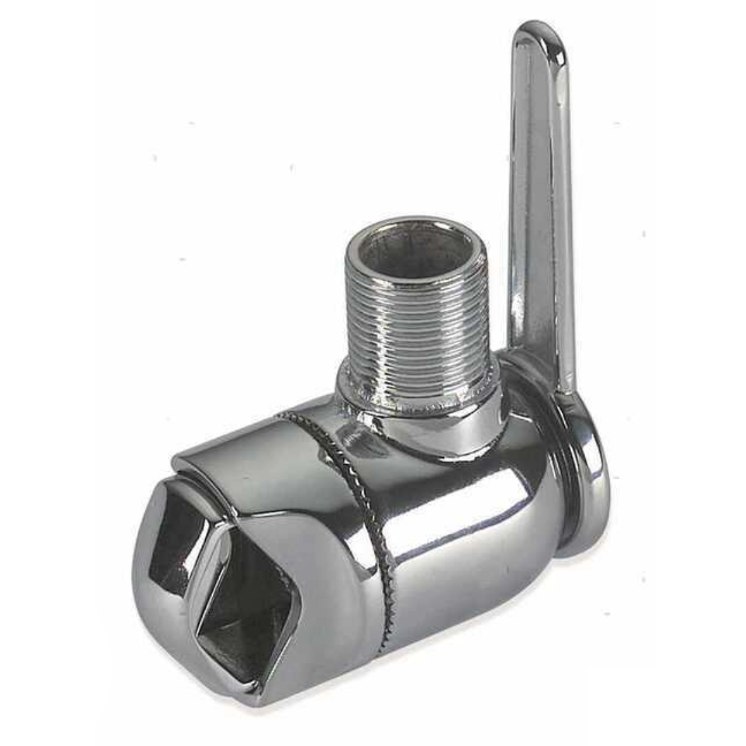 Supporto antenna a morsetto in ottone cromato