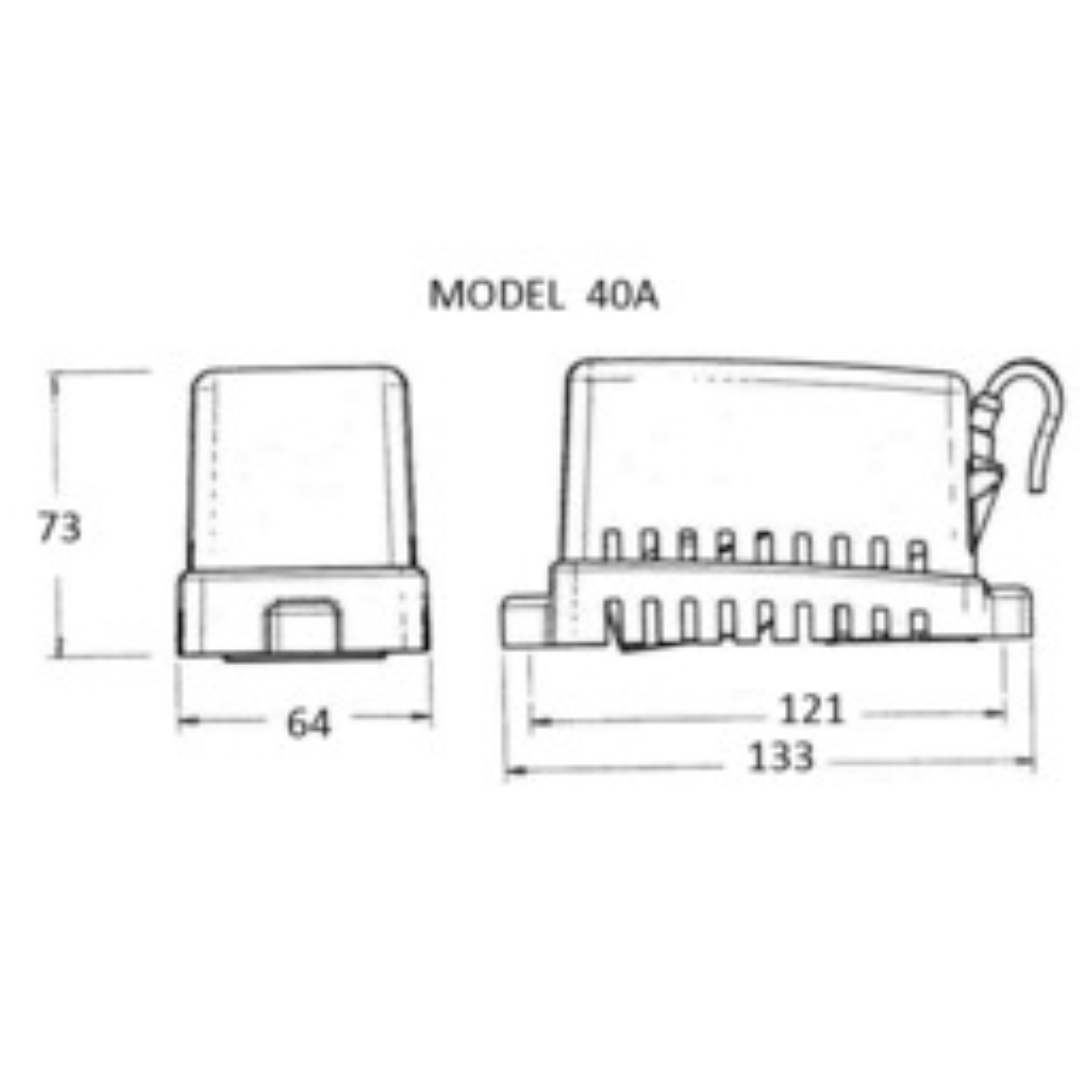 Galleggiante carenato Rule model 40A
