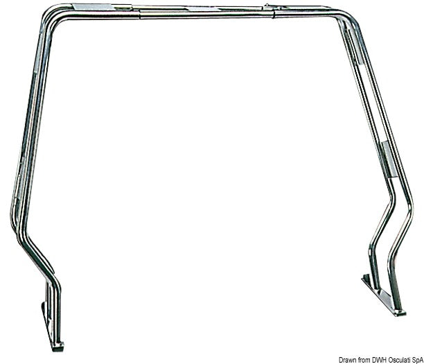 Roll bar abbattibile per gommoni 5-7 metri