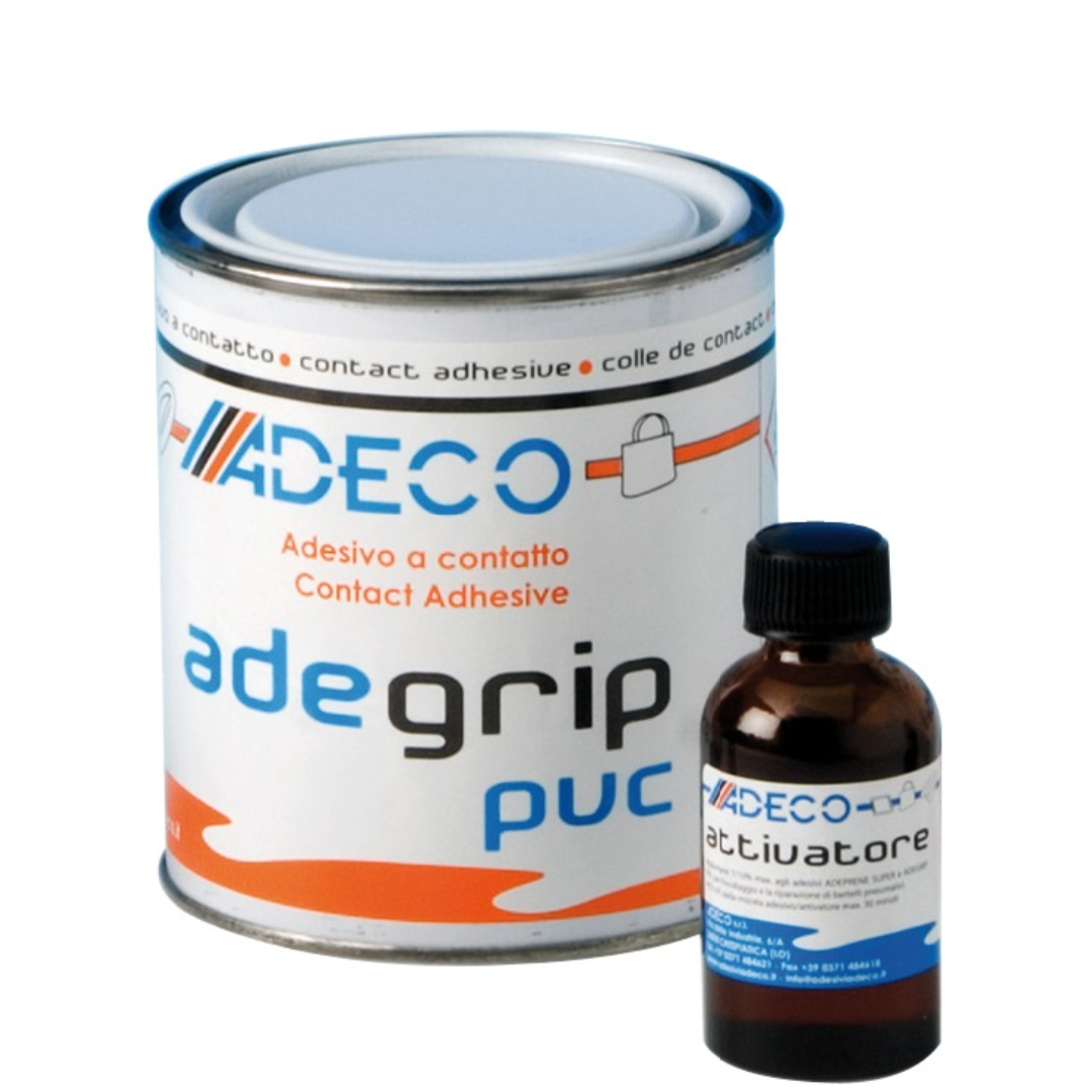 Two-component glue for PVC dinghies