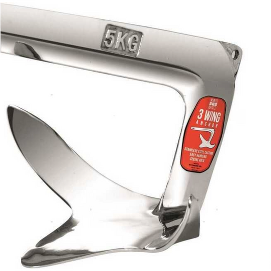 Ancora 3 wing in acciaio inox