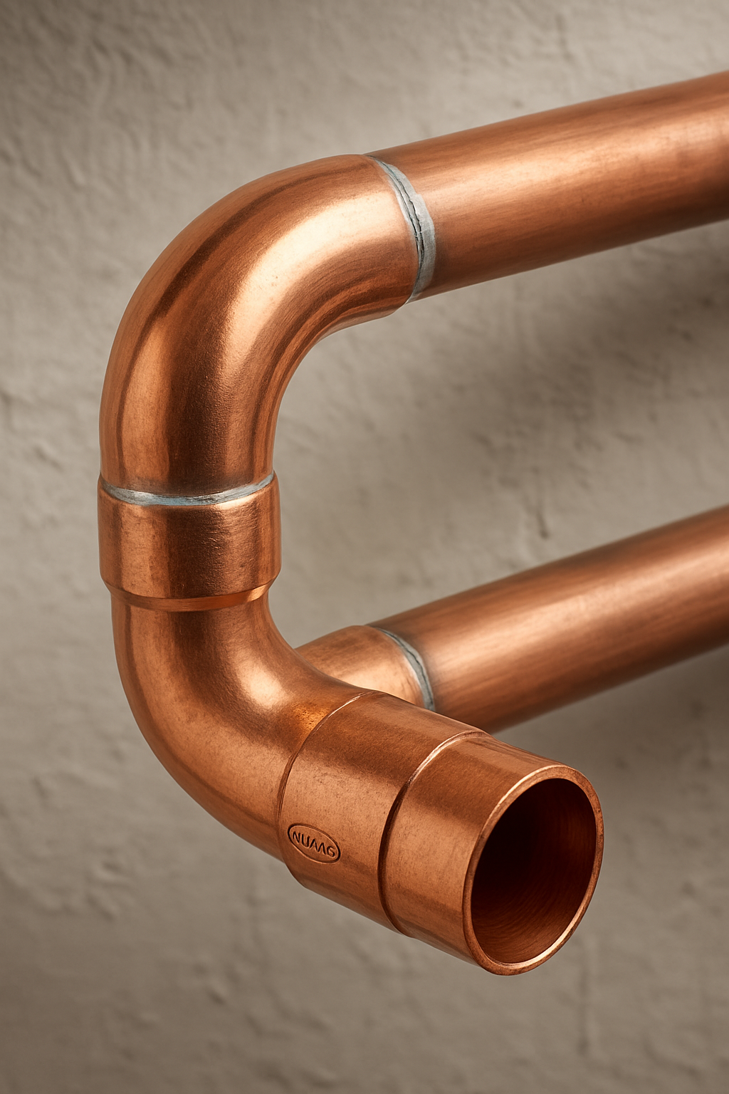 Curva 90° a saldare in rame Femmina - Femmina