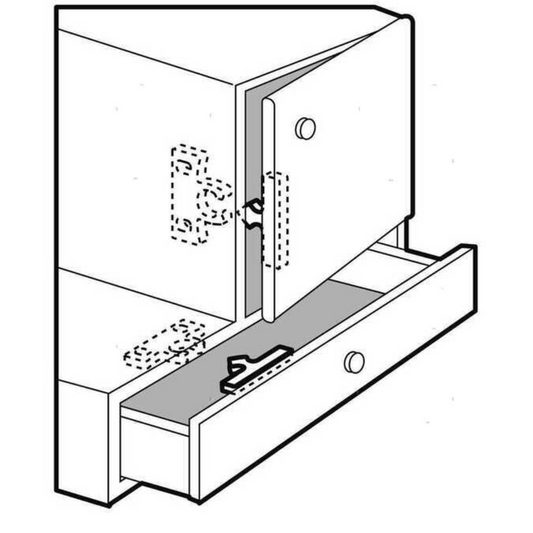 Ferma antine in nickel 45 x 8 mm