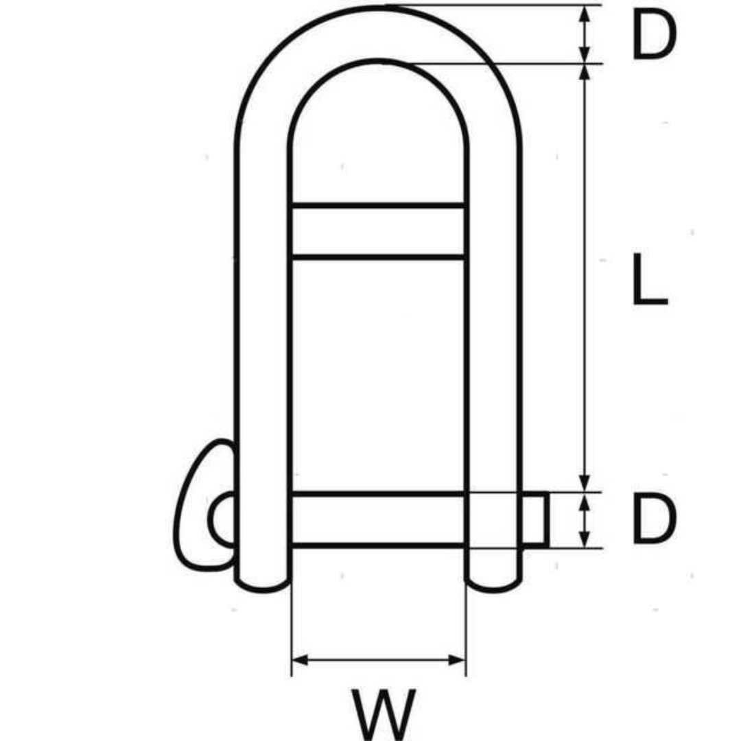 Grillo Key pin in stainless steel