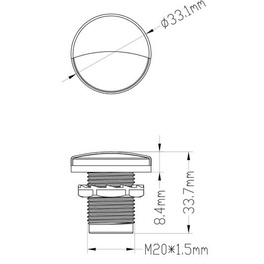 Luce di cortesia LED a incasso 12V