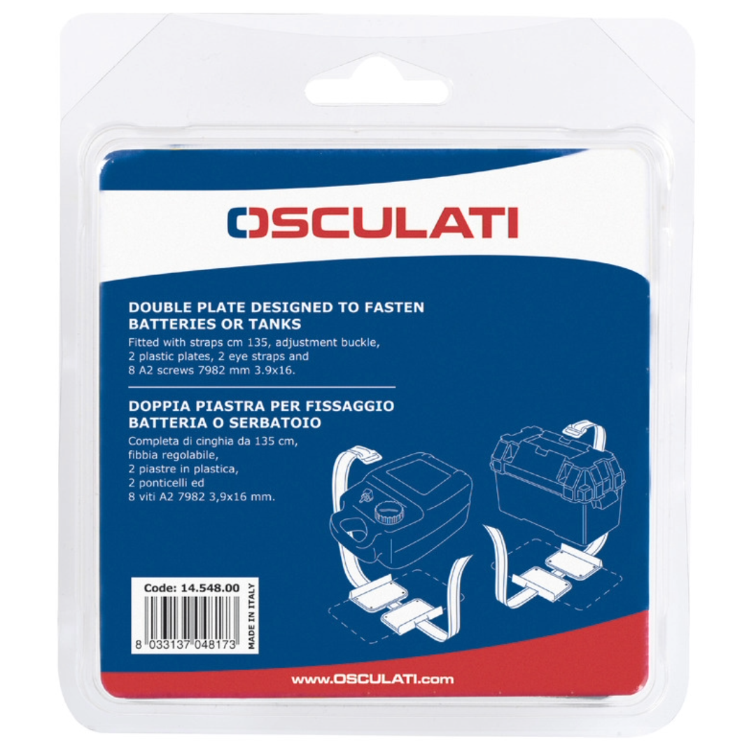 Piastra fissa supporto per batterie