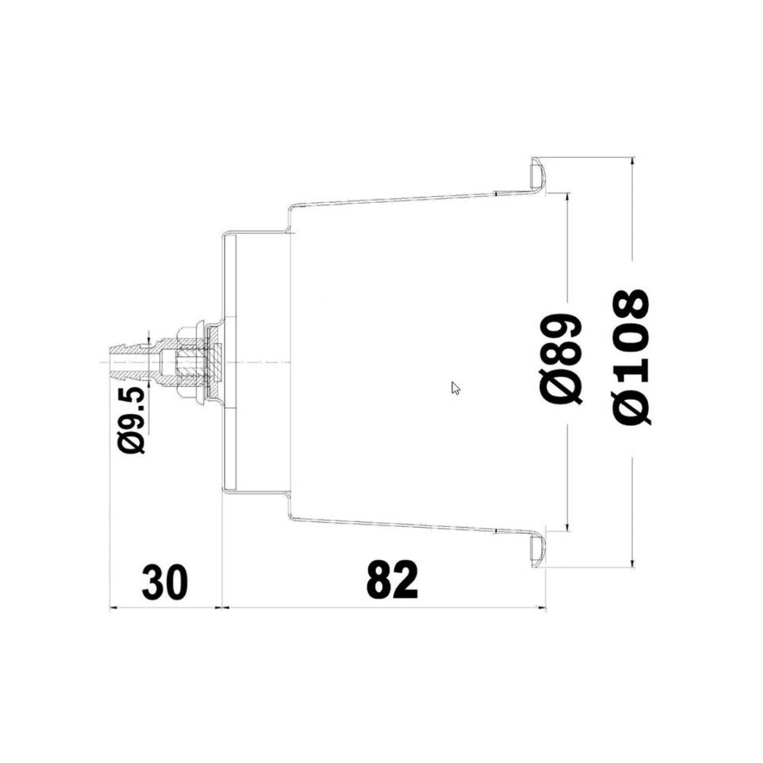 Portabicchieri drenante in acciaio inox