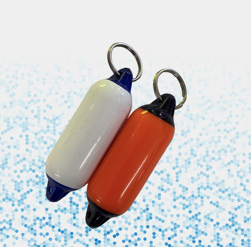 Portachiavi galleggianti parabordo/boa in PVC