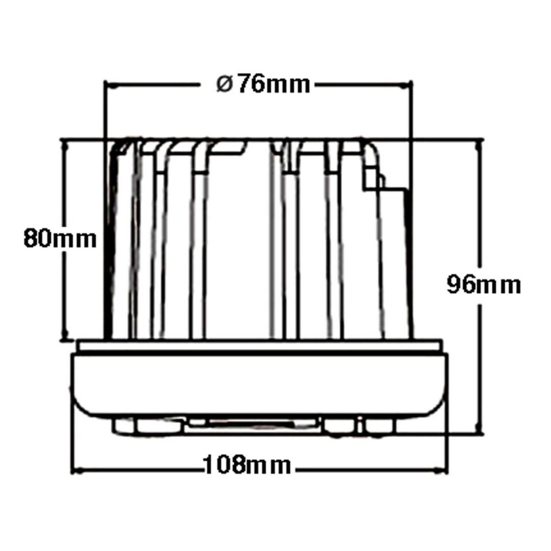 Square Front Stereo Radio 12V USB Bluetooth