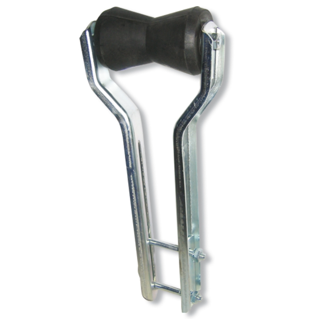 Adjustable central roller with support