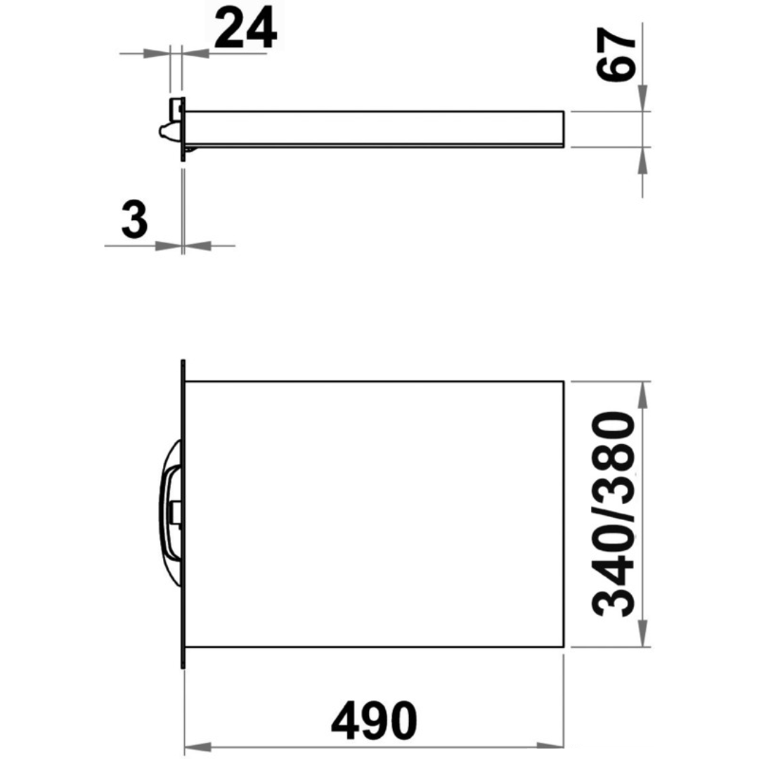 Montecarlo XL wide retractable ladder with box