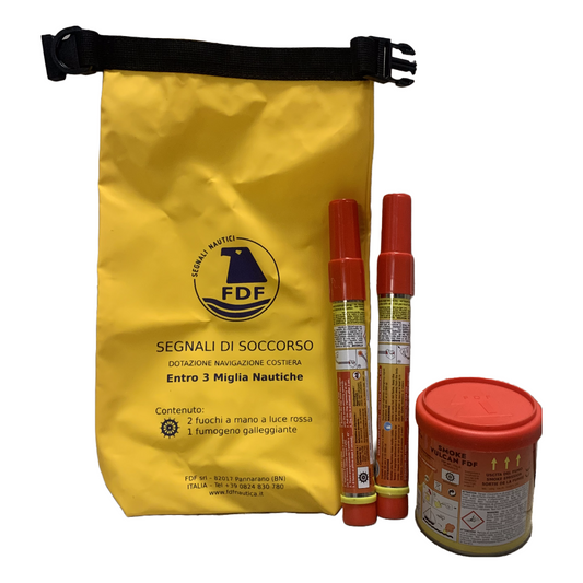 Kit segnali di soccorso entro 3 miglia