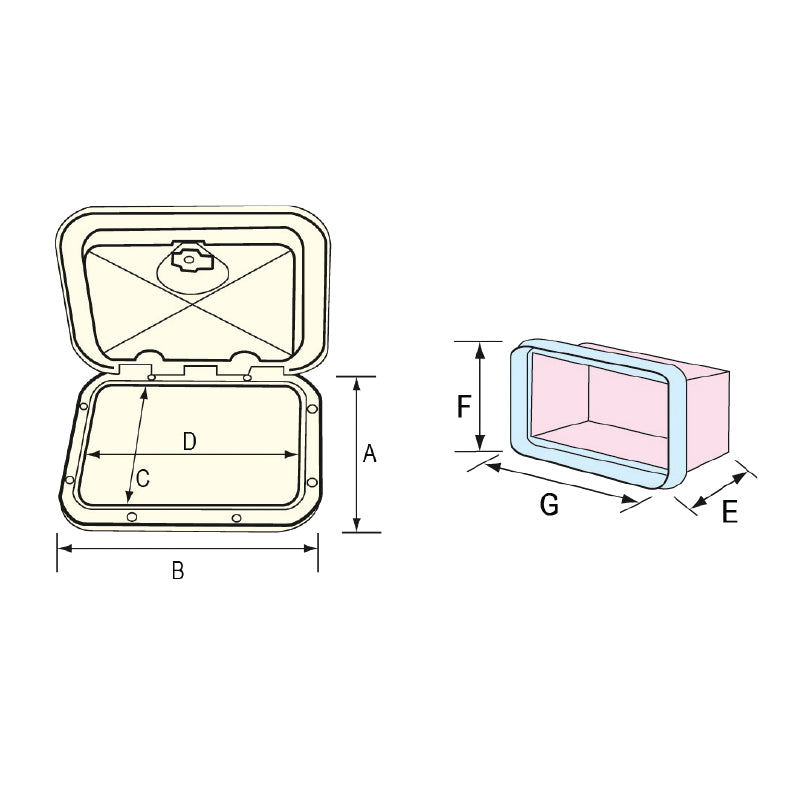 Nicchia per quadro elettrico 275x375 mm
