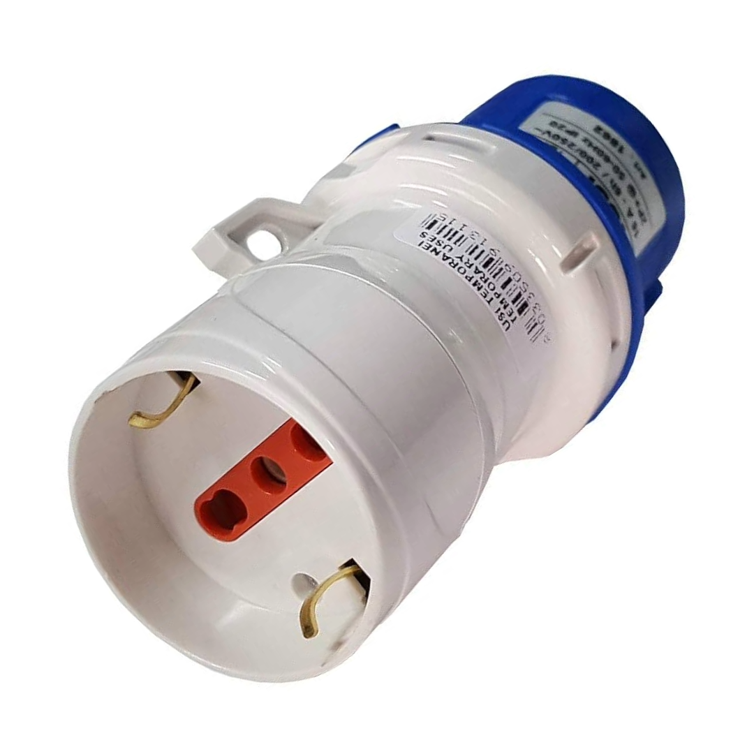 Adattatore spina 16 amp 3 poli / Schuko femmina