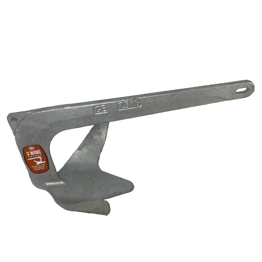 Ancora 3 wing in acciaio zincato