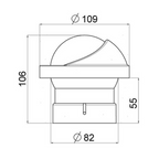Bussola Artica BA1 Ø 76 mm lettura frontale