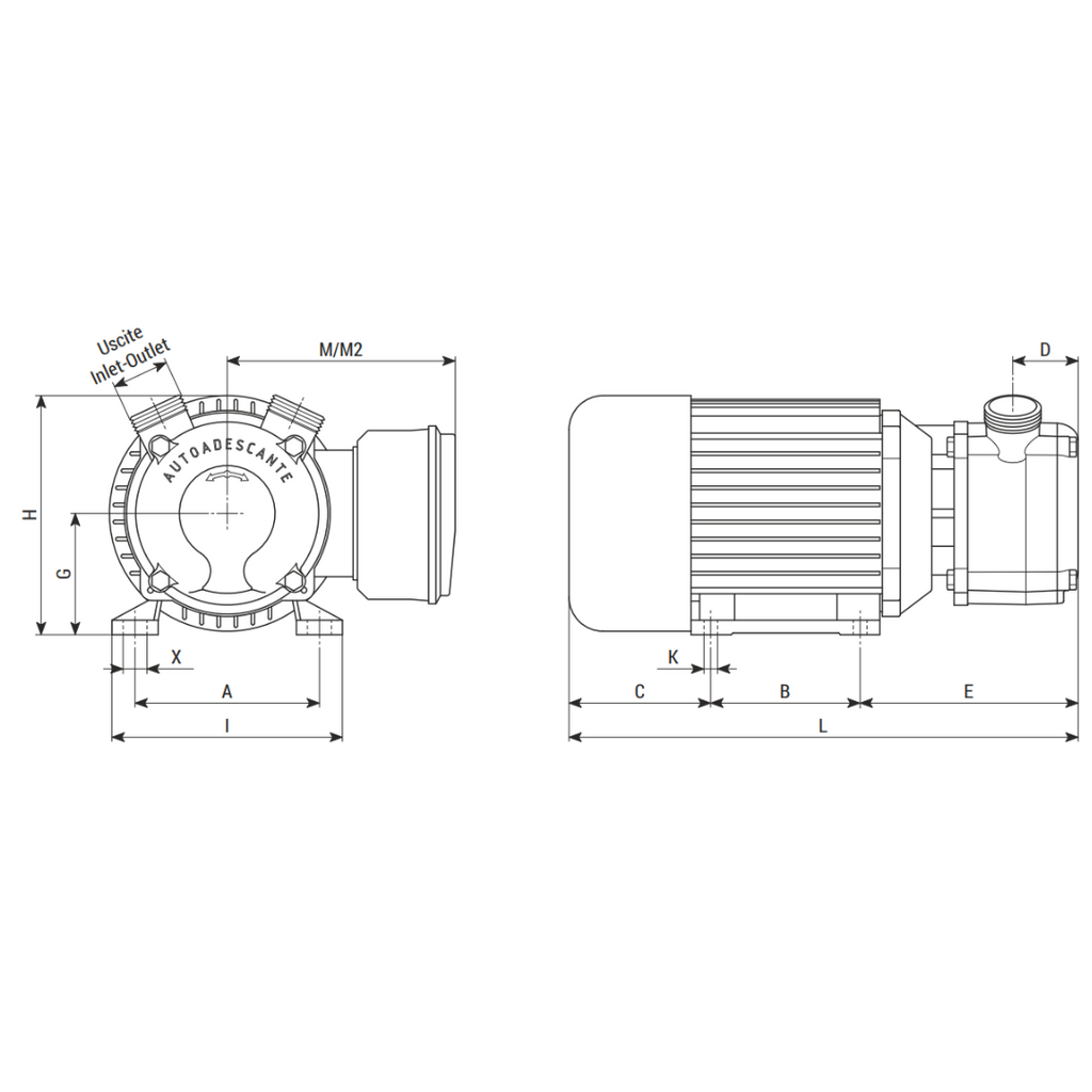 Autoclave Liverani EP in bronzo autoadescante 120 lt/min 24V