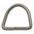 Anello a "D" in acciaio inox