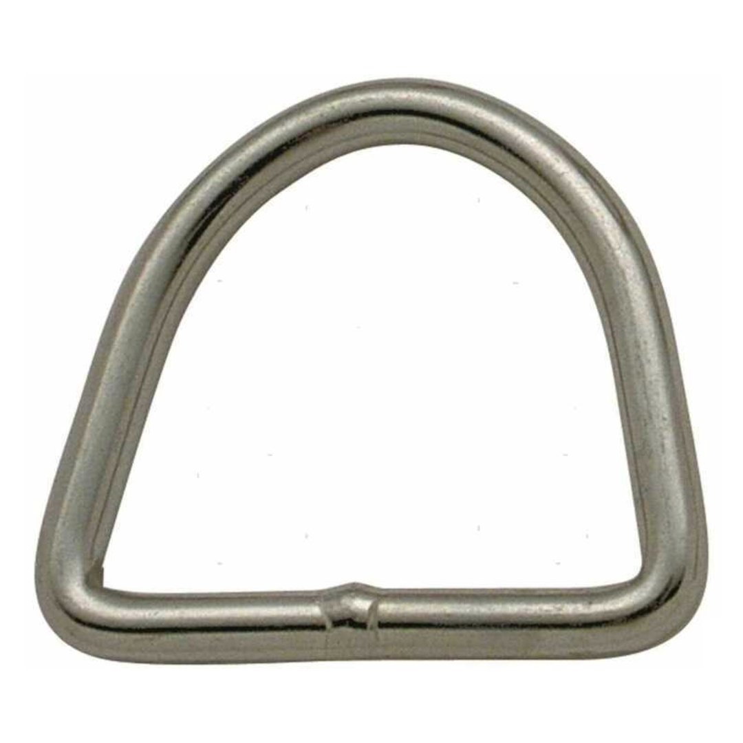 Anello a "D" in acciaio inox