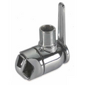 Supporto antenna a morsetto in ottone cromato