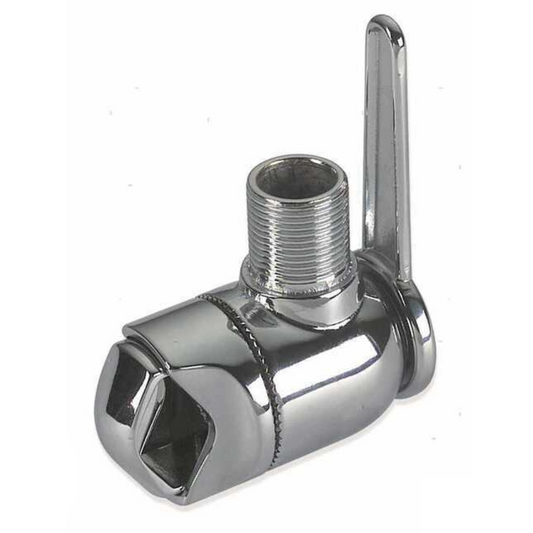 Supporto antenna a morsetto in ottone cromato