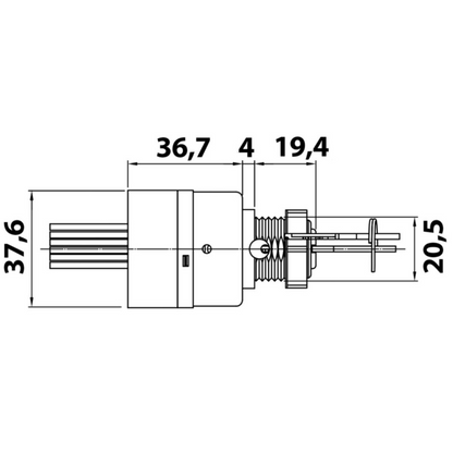 Blocchetto di avviamento per Mercury Mariner 6 terminali