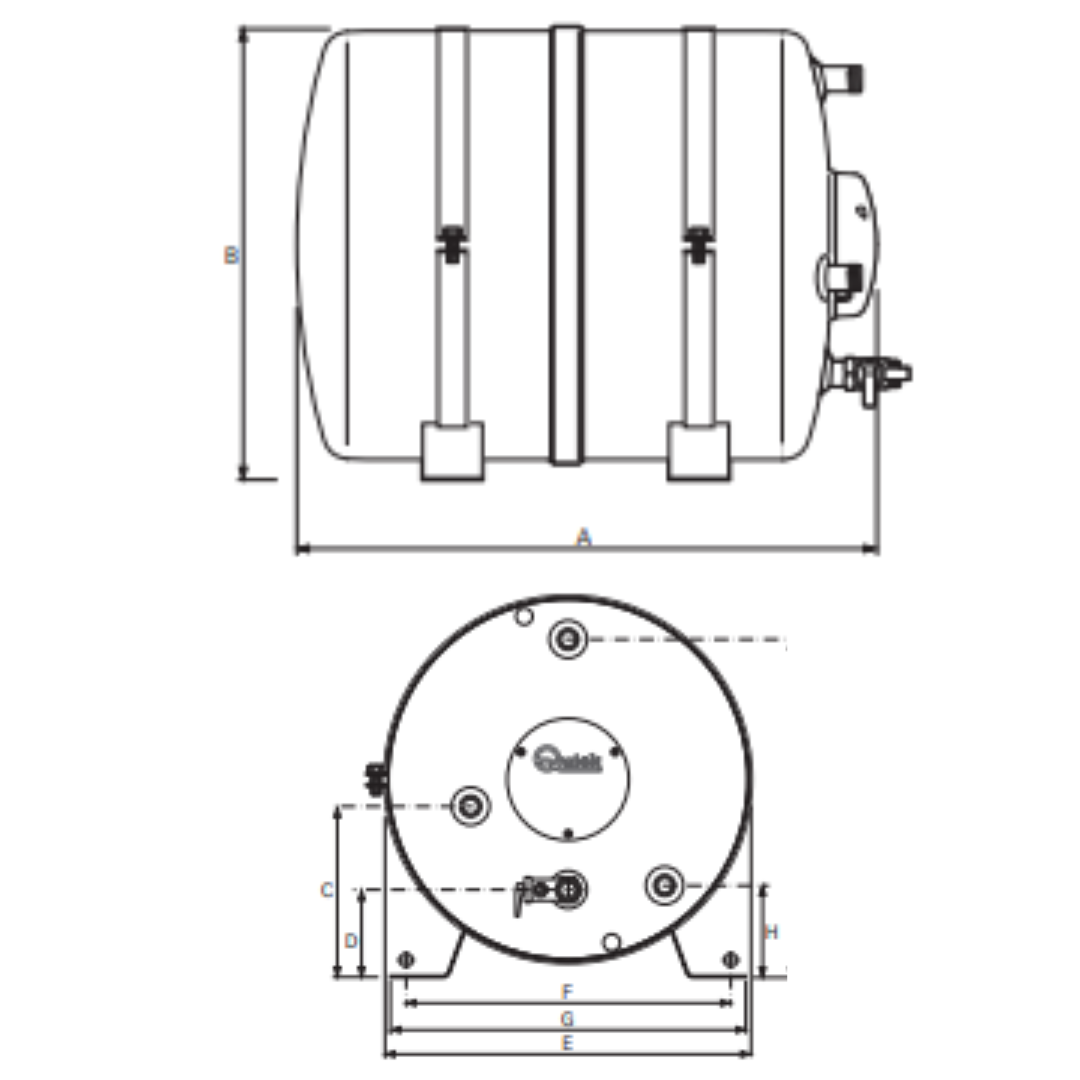 Scaldabagno Boiler Quick 30 Litri 220V 1200W