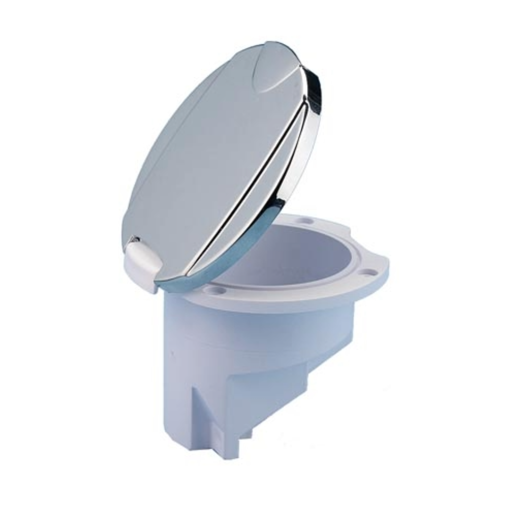 Box doccetta con coperchio cromato in ABS