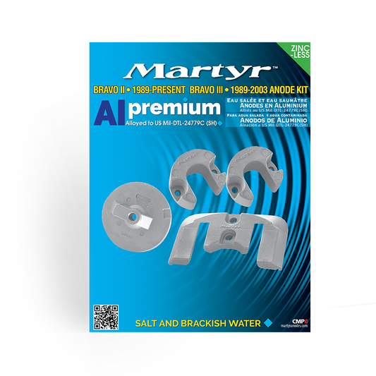 Kit anodi piede mercury Bravo 2-3