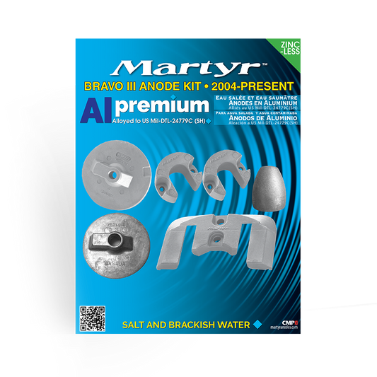 Kit anodi piede mercury Bravo 3 new 2004 in poi