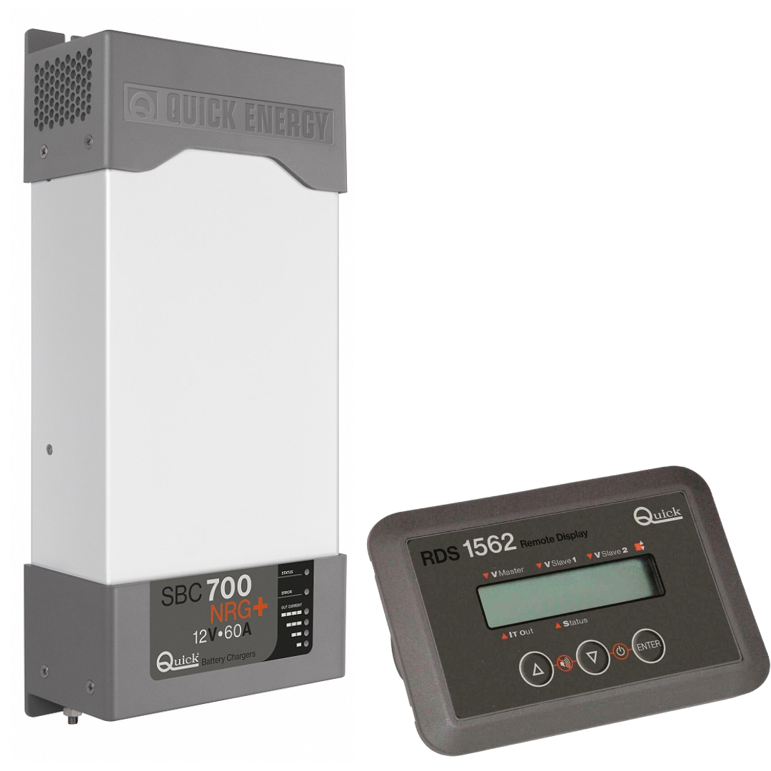 Caricabatterie Quick SBC700 12V 60A 3 uscite con pannello