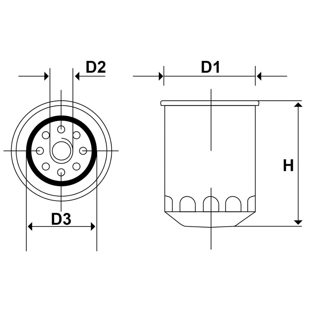Cartuccia di ricambio 10 micron decantatore tipo racor 3213