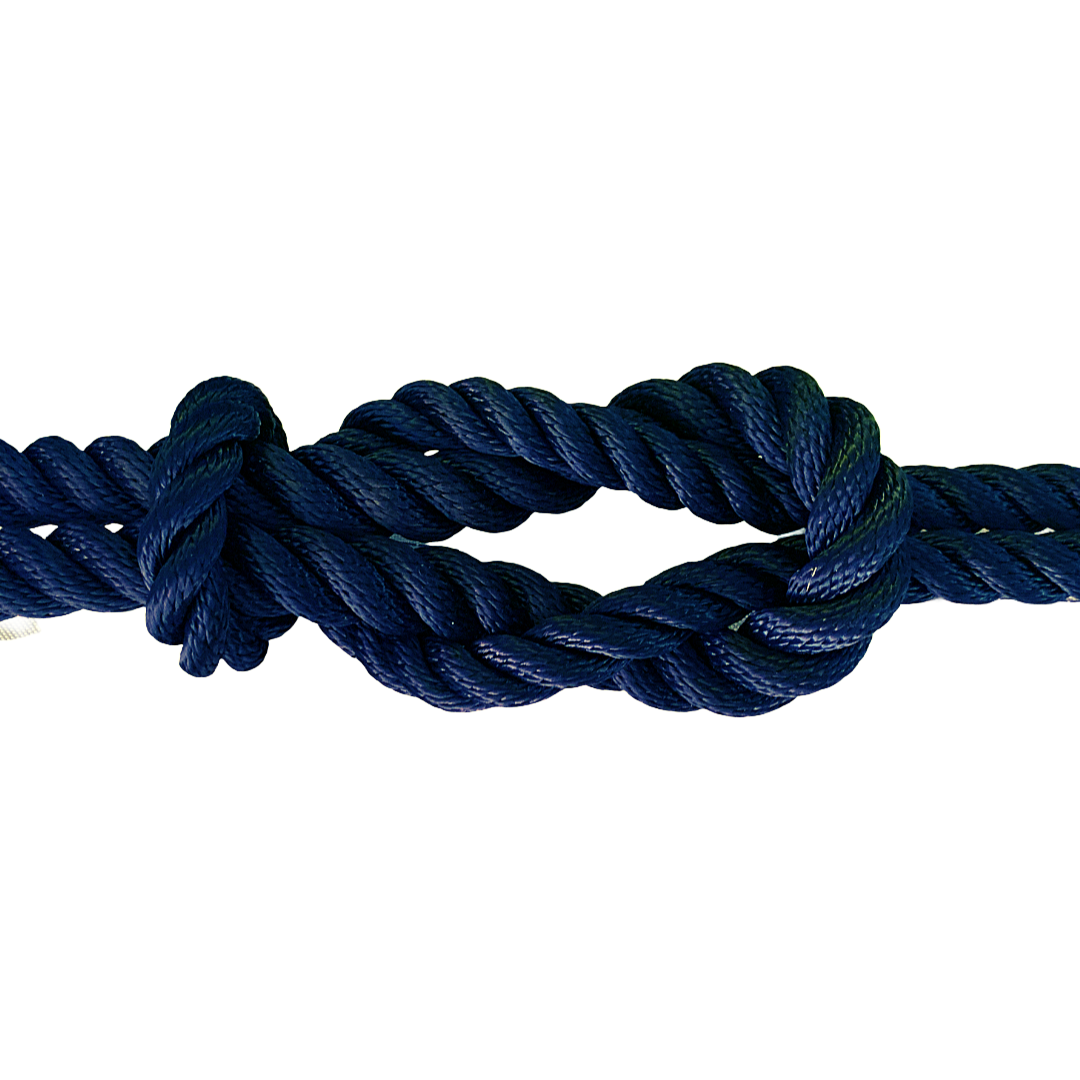 Cima da ormeggio a 3 fusi Blue navy Alta tenacità (al metro)