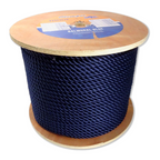 Cima da ormeggio a 3 fusi Blue navy Alta tenacità (al metro)