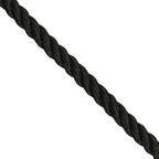Cima da ormeggio a 3 fusi Nera  (Media tenacità)