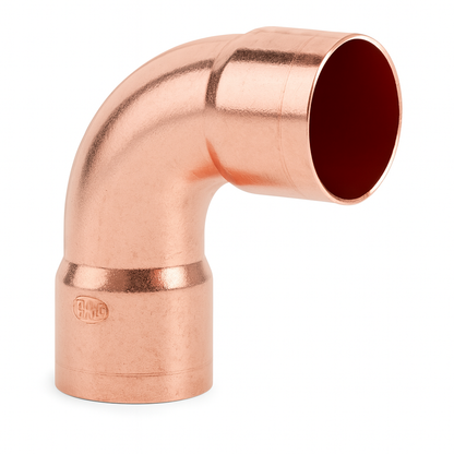 Curva 90° a saldare in rame Femmina - Femmina