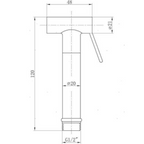 Doccetta Mira in ottone cromato