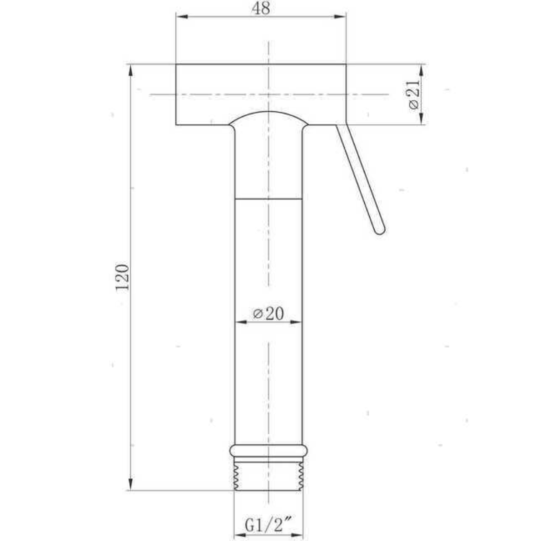 Doccetta Mira in ottone cromato