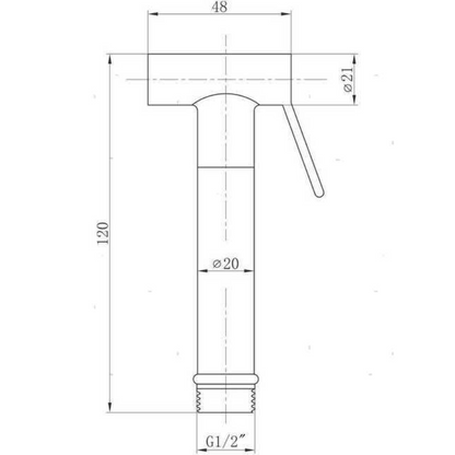 Doccetta Mira in ottone cromato