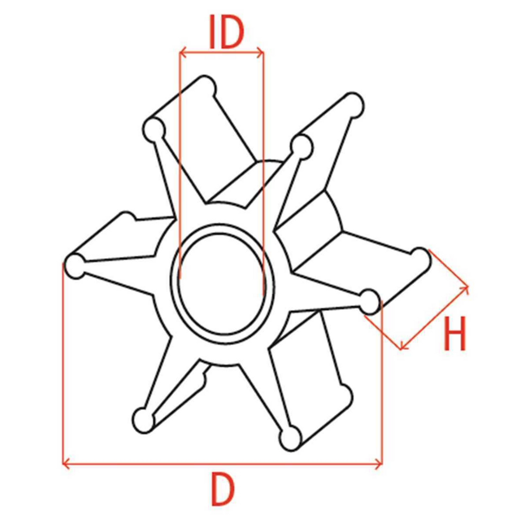 Girante per motori Yamaha / Selva  6E5-44352-0