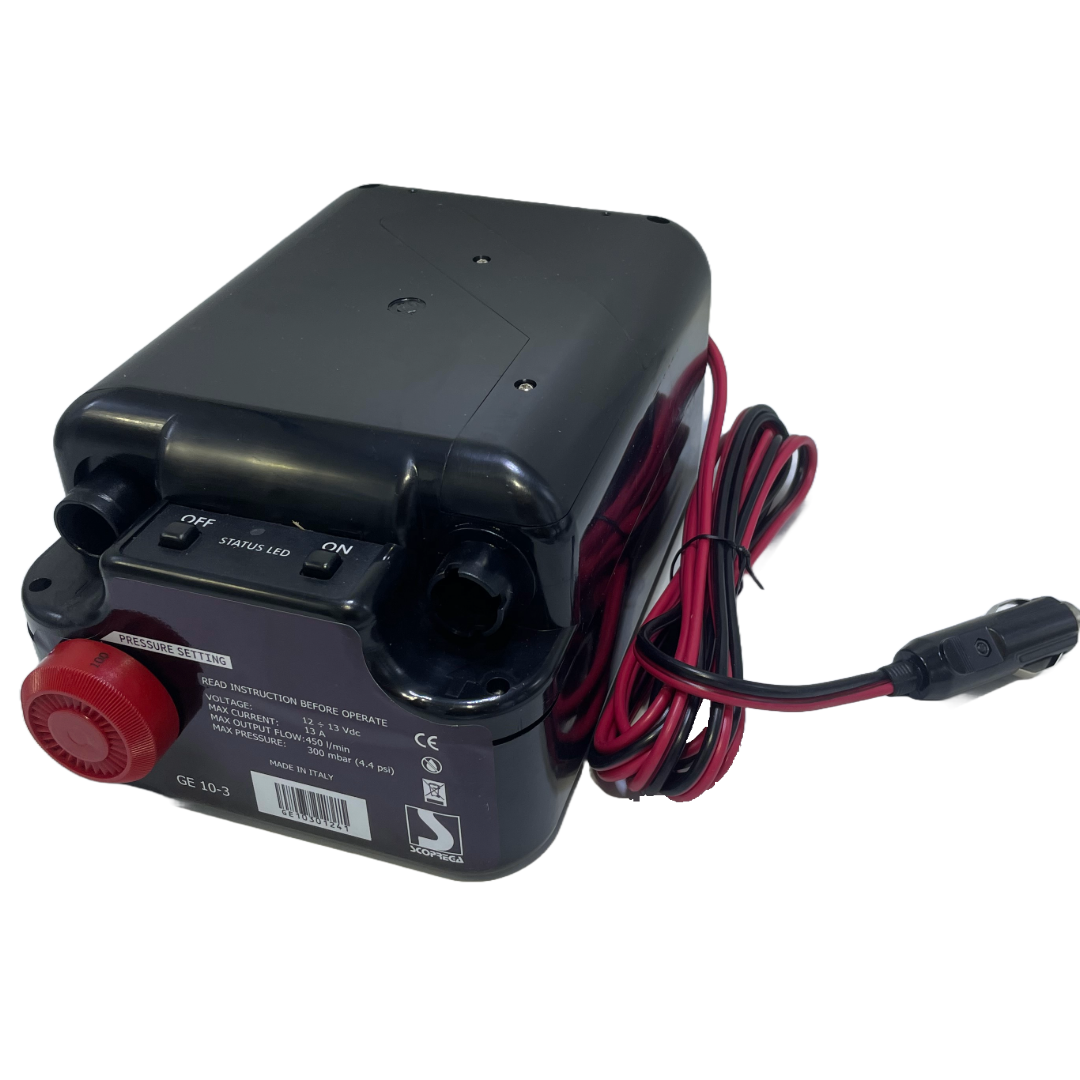 Gonfiatore elettrico turbo 12V Scoprega GE 10+3 300 mbar