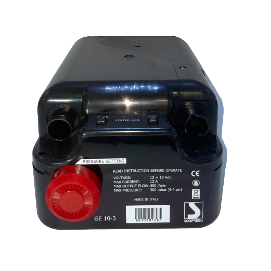 Gonfiatore elettrico turbo 12V Scoprega GE 10+3 300 mbar