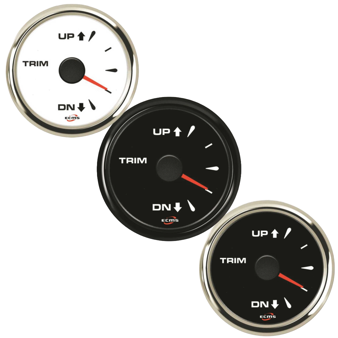 Indicatore Trim Elettronico 167-10 Ohm Diametro 52 mm 12/24 Volts