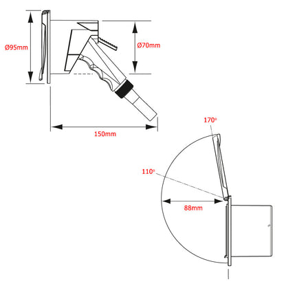 Kit doccetta + box + tubo 3 metri