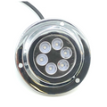 Luce in acciaio inox subacquea bianca 6 Led