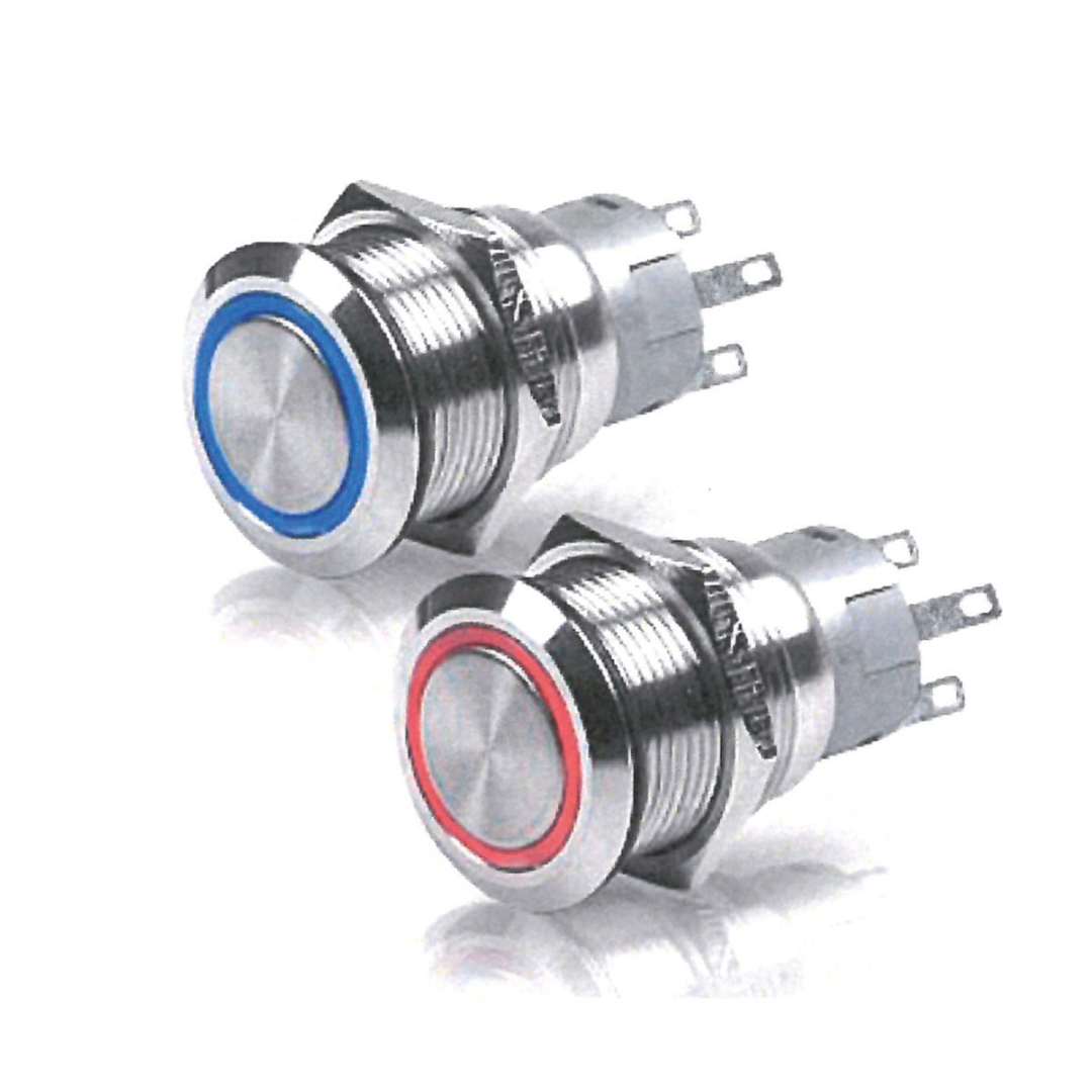 Interruttore in acciaio inox 7 Amp protetto (IP67)