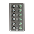 Pannello Elite Osculati 6 pulsanti luminosi a leva 170 x 90mm