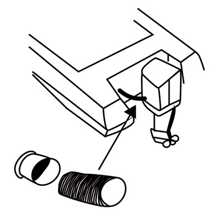 Tubo passacavi grigio flessibile Ø 50 mm x 100 cm