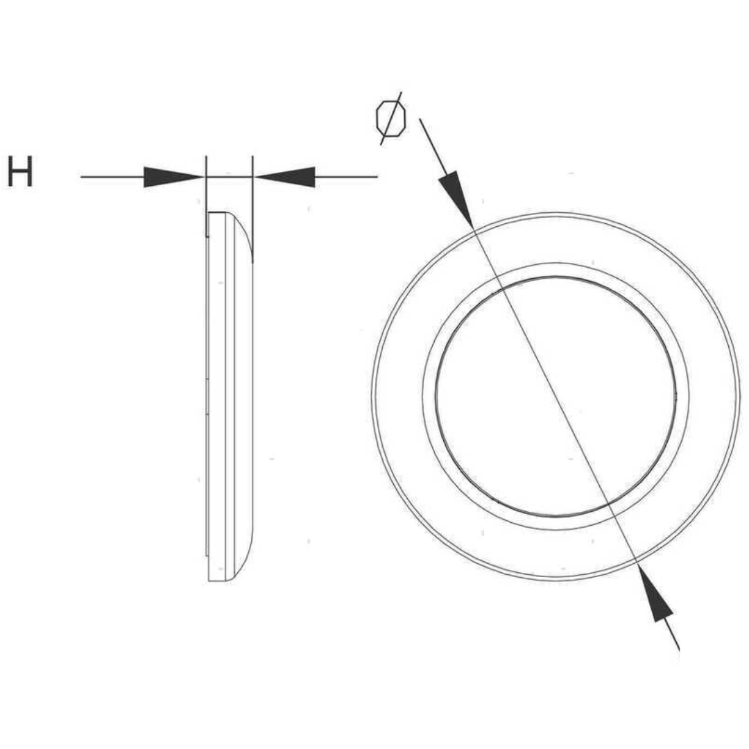 Plafoniera LED Touch 12/24V Ø 70 mm