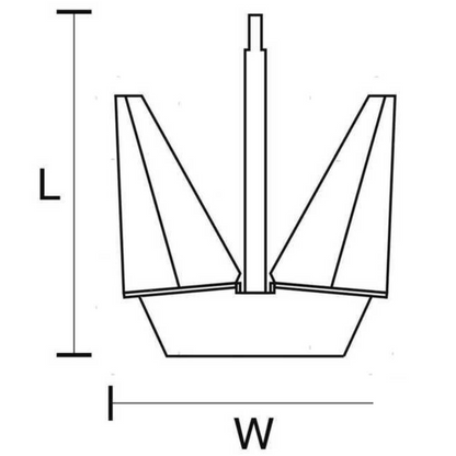 Ancora "Pool HHP" in acciaio zincato